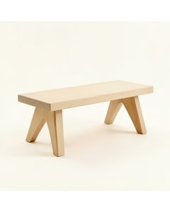 Spruce Arc Indoor Bench - Beige (synthetic illustration; no displayed measurements)