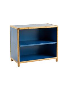 Laurel Bend Low Bookcase - Blue (synthetic illustration; no displayed measurements)