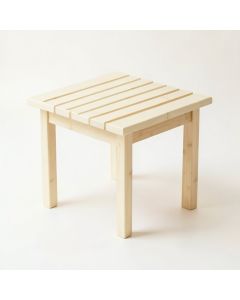 Dune Brook Compact Balcony Table - Cream (synthetic illustration; no displayed measurements)