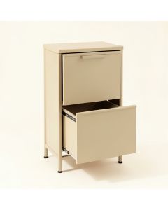 Spruce Dell Freestanding Pull-Out Hamper Cabinet - Beige (synthetic illustration; no displayed measurements)