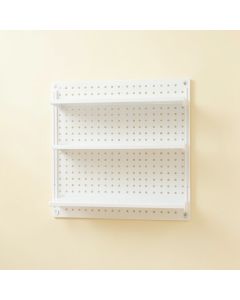 Hill Crest Empty Wall-Mounted Tool Organizer Panel - White (synthetic illustration; no displayed measurements)