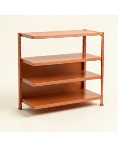 Ash Dell Desktop Shelving Unit - Terracotta (synthetic illustration; no displayed measurements)
