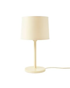 Dune Crest Table Lamp With A Plain Fabric Shade - Cream