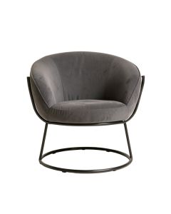 Sima 26.8 '' Wide Velvet Papasan Chair (synthetic illustration; no displayed measurements)
