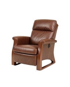 Leonie 35 '' Wide Faux Leather Manual Wing Chair Recliner (synthetic illustration; no displayed measurements)