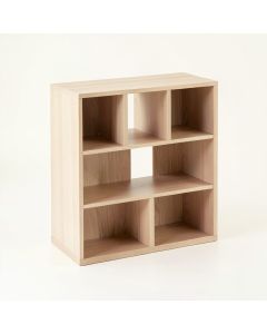 Cove Fold Desktop Shelving Unit - Beige (synthetic illustration; no displayed measurements)