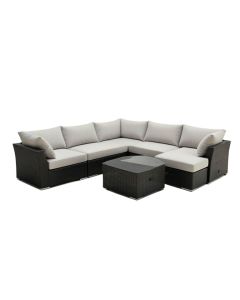 Abbegale Patio 7 Piece Sectional Seating Group With Cushions