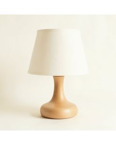 Sage Bridge Table Lamp With A Plain Fabric Shade - Ivory (synthetic illustration; no displayed measurements)