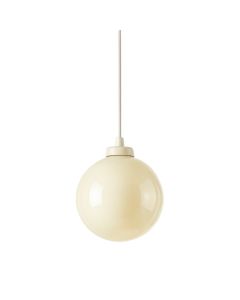 Cedar Canyon Pendant Light Suspended From One Plain Cable - Ivory (synthetic illustration; no displayed measurements)