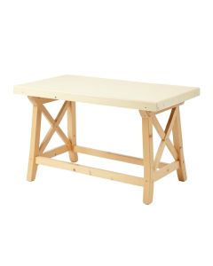 Alder Bluff Empty Workshop Workbench - Cream