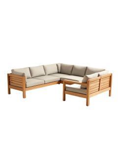 Riad Patio Sectional With Cushions (synthetic illustration; no displayed measurements)
