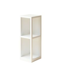 Dune Bend Narrow Cubby Tower - White