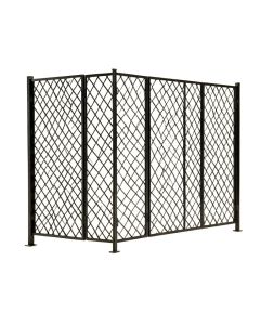 4 Ft. H X 2 Ft. W Screen Series Star Metal Privacy Screen
