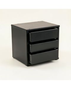 Stone Bend Small-Parts Storage Drawer Cabinet - Black (synthetic illustration; no displayed measurements)