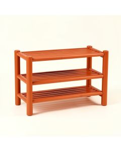 Bay Edge Shoe Storage Bench - Terracotta (synthetic illustration; no displayed measurements)