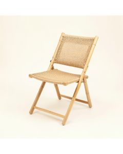 Juniper Dale Folding Outdoor Chair - Beige (synthetic illustration; no displayed measurements)