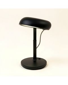 Finis 8 '' Black Desk Lamp With Usb (synthetic illustration; no displayed measurements)