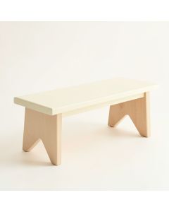 Harbor Bend Indoor Bench - Cream (synthetic illustration; no displayed measurements)