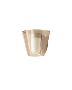 Dawn Canyon Wall Sconce Mounted On A Plain Wall - Beige