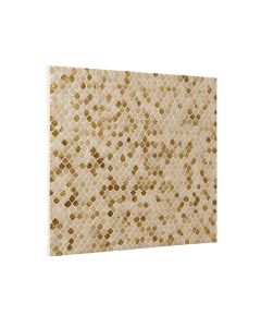 12 '' X 12 '' Vinyl Peel & Stick Mosaic Tile In Beige/Gold