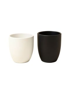 Bothilde 2 Piece Ceramic Pot Planter Set