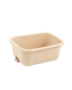 Heath Crossing Empty Railing Planter With Integral Brackets - Beige