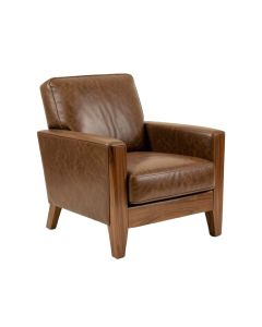 Nemcova 30 '' Wide Top Grain Leather Armchair (synthetic illustration; no displayed measurements)