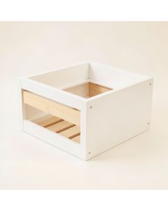 Holly Crossing Empty Furniture-Style Litter Enclosure - White (synthetic illustration; no displayed measurements)