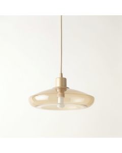 Harbor Bridge Pendant Light Suspended From One Plain Cable - Beige (synthetic illustration; no displayed measurements)