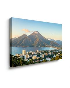 Mountains With City At Coast In The Background Honolulu (synthetic illustration; no displayed measurements)