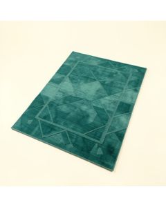 Geometric Teal Indoor / Outdoor Area Rug (synthetic illustration; no displayed measurements)