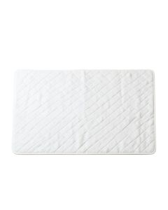 Cliff Dell Bath Mat - White