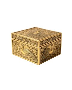 Art Nouveau Twin Peacock Box (synthetic illustration; no displayed measurements)