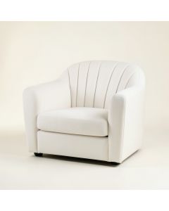 Fern Dale Upholstered Armchair - White (synthetic illustration; no displayed measurements)