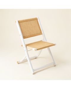Cedar Bend Folding Outdoor Chair - White (synthetic illustration; no displayed measurements)