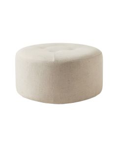 Vella Round Button Lift Top Tufted Storage Ottoman