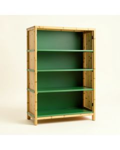 Clay Branch Freestanding Bookcase - Green (synthetic illustration; no displayed measurements)