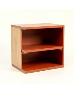 Hazel Bridge Low Toy Storage Unit - Terracotta (synthetic illustration; no displayed measurements)