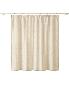 Ridge Crest Shower Curtain Hanging Flat From A Plain Rod - Ivory (synthetic illustration; no displayed measurements)