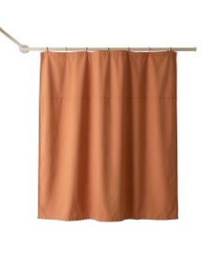 Hazel Arc Shower Curtain Hanging Flat From A Plain Rod (synthetic illustration; no displayed measurements)