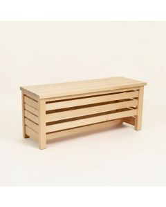 Holly Brook Narrow Outdoor Storage Bench - Beige (synthetic illustration; no displayed measurements)