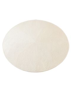 Meadow Arc Round Area Rug - Cream