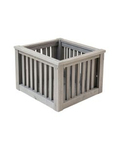 Elm Branch Empty Furniture-Style Litter Enclosure - Gray (synthetic illustration; no displayed measurements)