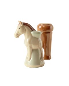 Certified International Christmas On The Farm 3D Horse Salt And Pepper Shaker Set