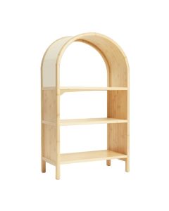 Wren Edge Freestanding Bookcase - Cream