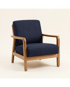 Stone Bridge Upholstered Armchair - Navy (synthetic illustration; no displayed measurements)