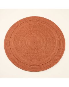 Birch Crossing Round Area Rug - Terracotta (synthetic illustration; no displayed measurements)