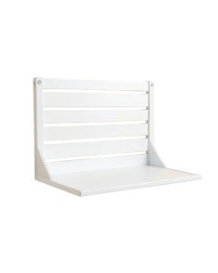 Willow Arc Wall-Mounted Entryway Organizer Shelf - White