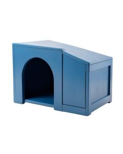 Harbor Field Empty Furniture-Style Litter Enclosure - Blue (synthetic illustration; no displayed measurements)