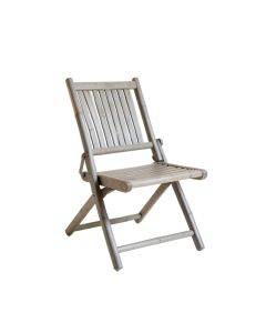 Pine Branch Folding Outdoor Chair - Gray (synthetic illustration; no displayed measurements)